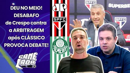 "EU NUNCA VI NADA IGUAL NA MINHA VIDA!!!" OLHA o DESABAFO de Crespo após São Paulo x Palmeiras!
