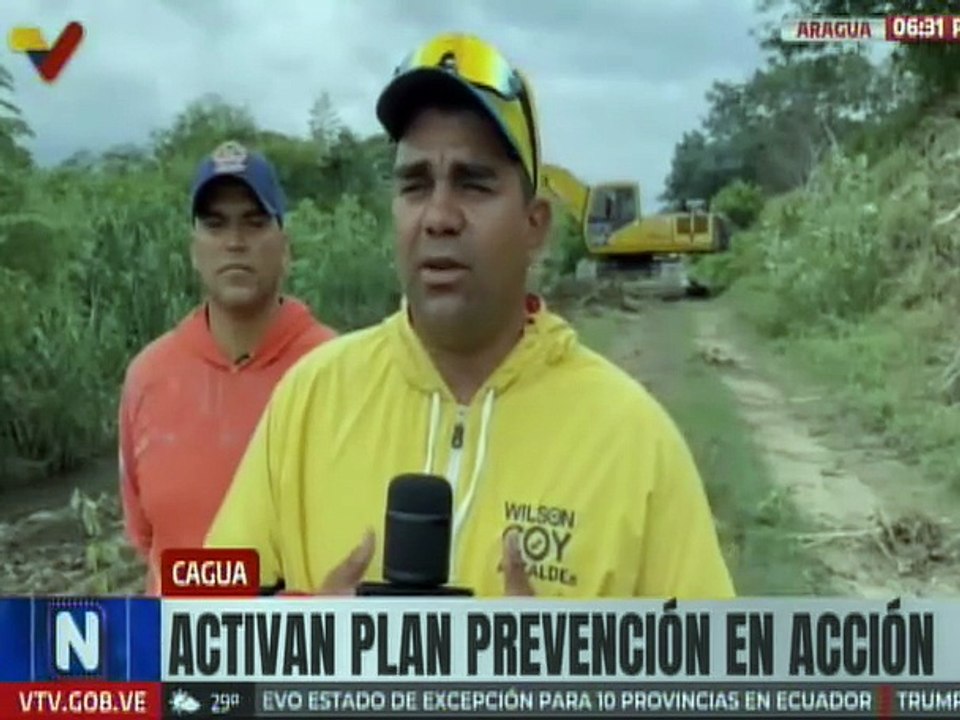 Inician trabajos de dragado y limpieza al Dique Aragua para prevenir desbordamientos en la región