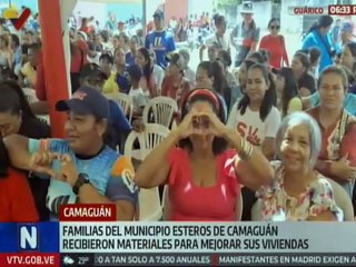 Guárico | 550 familias reciben materiales para reconstruir sus viviendas en el mcpio. Esteros de Camaguán