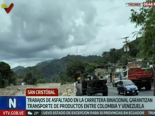 Táchira | Asfaltado de la carretera binacional facilita traslado de productos entre Venezuela y Colombia
