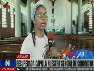 Gobierno nacional recupera capilla Nuestra Señora de Coromoto en La Guaira