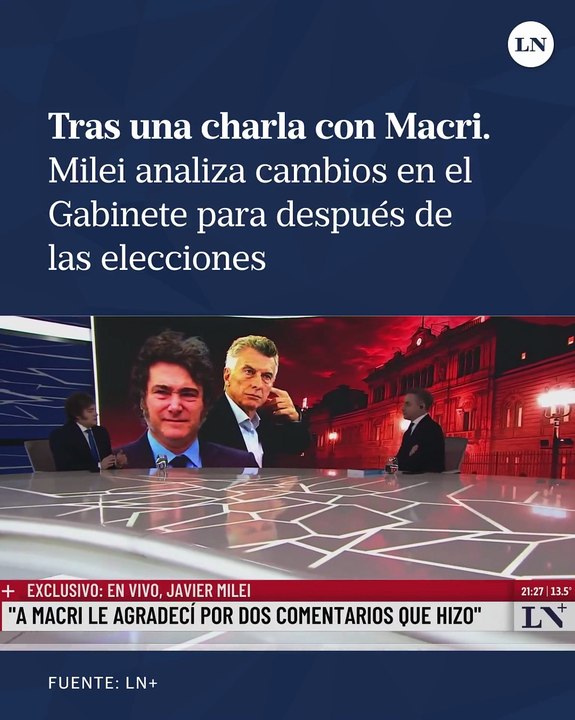 Milei advirtió cambios en su gabinete después de las elecciones