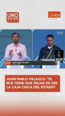 JUAN PABLO VELASCO: “EL BCB TIENE QUE DEJAR DE SER LA CAJA CHICA DEL ESTADO”