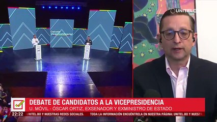​Analista Ortuño: “Edmand ha controlado el escenario durante prácticamente todo el debate”