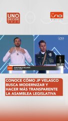 JP Velasco presenta sus propuestas para modernizar y transparentar la Asamblea Legislativa