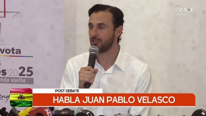 HABLA JUAN PABLO VELASCO POSTDEBATE