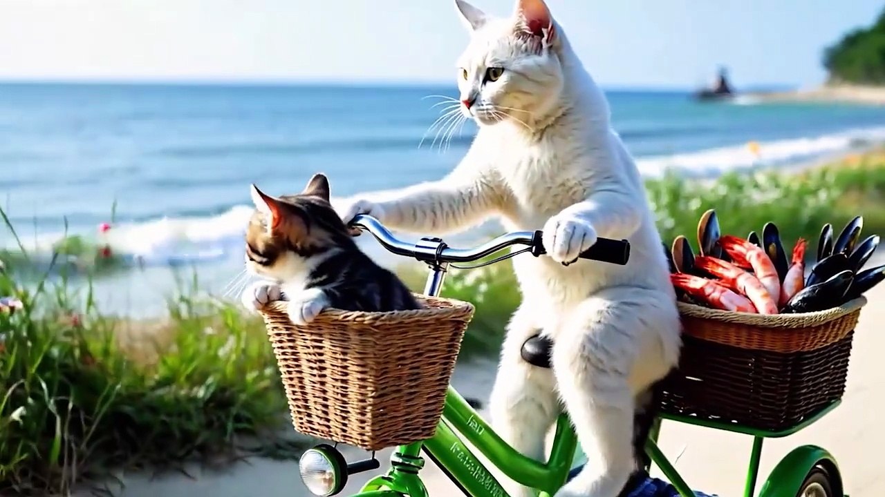 Mama Cat and Kitten