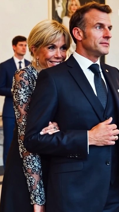 Emmanuel Macron and Brigitte Macron Devoted Hearts