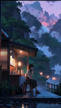 Misty Twilight View