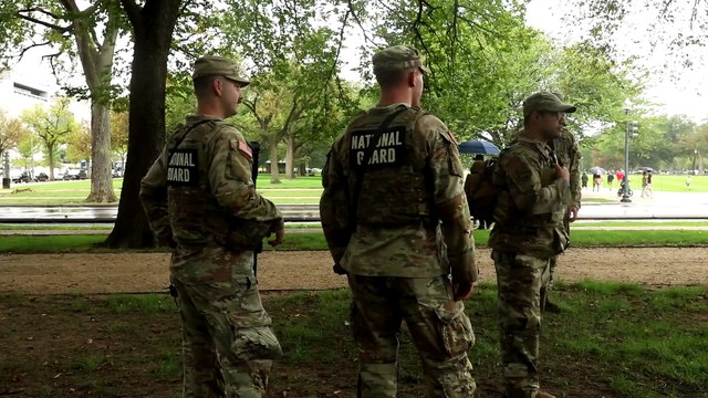 JTF Conducts Presence Patrol near the Dwight D. Eisenhower Memorial
