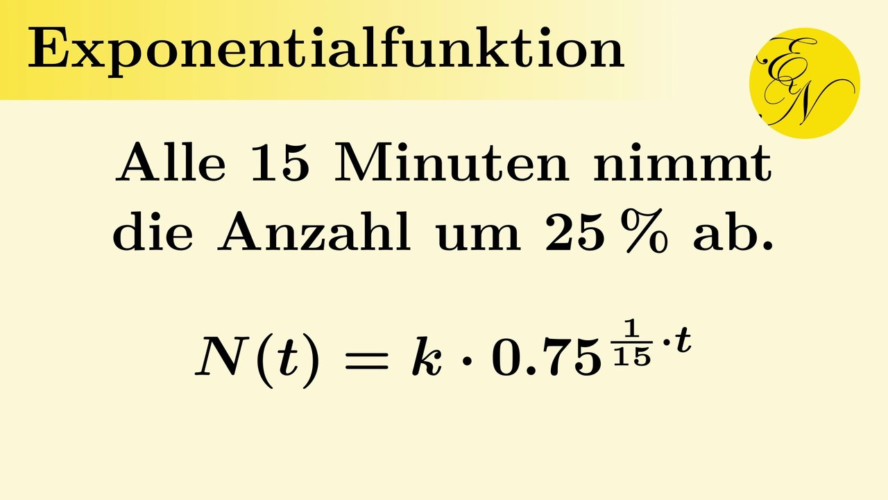 Algenwachstum | Exponentialfunktion aus Text aufstellen