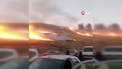 Vatandaşlar panikledi! Havai fişek yangına sebep oldu
