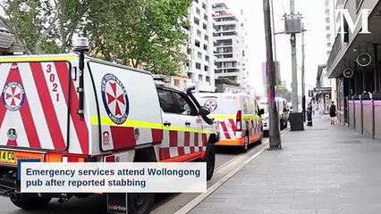 Reported stabbing at Wollongong pub
