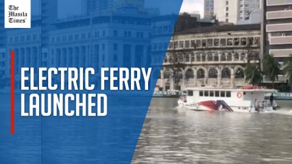 Filipino-made electric ferry launched