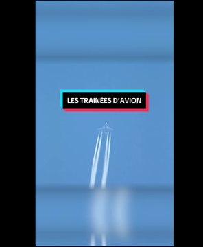 les trainées d'avions