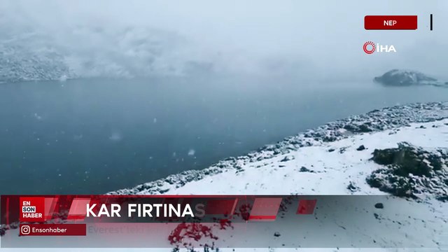 Everest’teki kar fırtınası nedeniyle bin kişi dağda mahsur kaldı