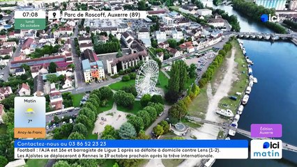 06/10/2025 - ici matin par ici Auxerre en vidéo