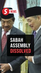 Sabah legislative assembly dissolved today