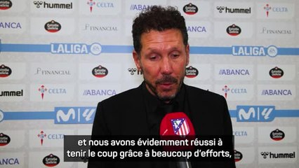 Atlético - Simeone : "Quand nous étions à 11 contre 11, nous contrôlions le match"