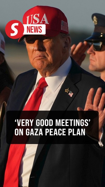 There were 'very good meetings' on Gaza peace plan, says Trump