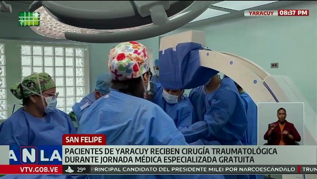Pacientes de Yaracuy reciben cirugía traumatológica gratuita durante jornada médica especializada