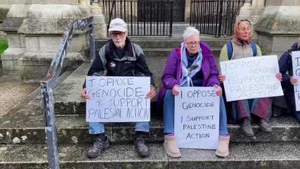 Palestine Action silent protest in Truro, October 4