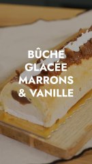 Bûche glacée marrons & vanille