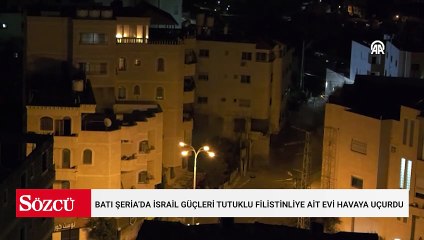 Batı Şeria’da İsrail güçleri tutuklu Filistinliye ait evi havaya uçurdu