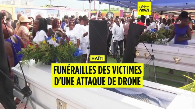 Haïti : funérailles collectives des victimes d'une attaque de drone