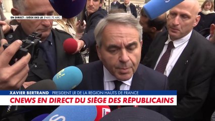Démission gouvernement : «Emmanuel Macron doit parler», affirme Xavier Bertrand