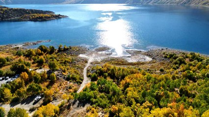 Nemrut'ta sonbahar şöleni: Rengarenk bir kartpostala dönüştü