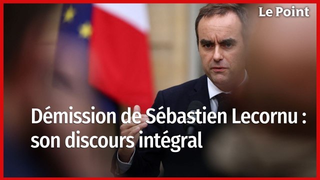 Démission de Sébastien Lecornu : le discours intégral du Premier Ministre
