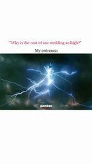 When you want a simple wedding but your inner Marvel hero shows up ⚡💍   #glamsham #weddingvibes #thorenergy #bigentrance #funnyreel #weddingmemes #relatableaf  glamsham, wedding vibes, thor energy, big entrance, funny reel, wedding memes, relatable af