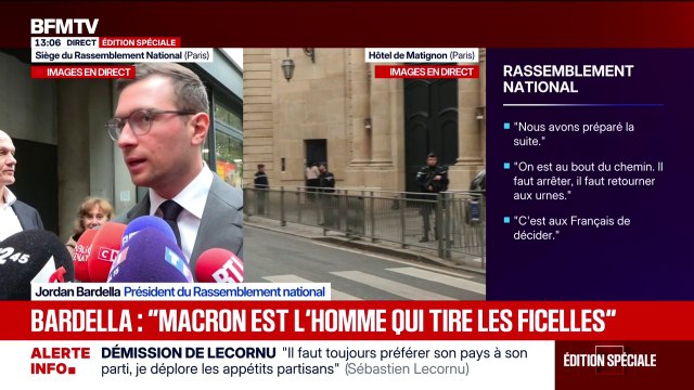 La destitution (d'Emmanuel Macron) n'a pas de chance d'aboutir compte tenu de l'état des forces du Parlement , estime Jordan Bardella