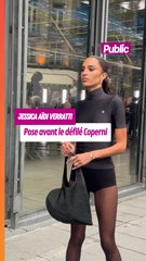Jessica Aidi Verratti avant le défilé Coperni