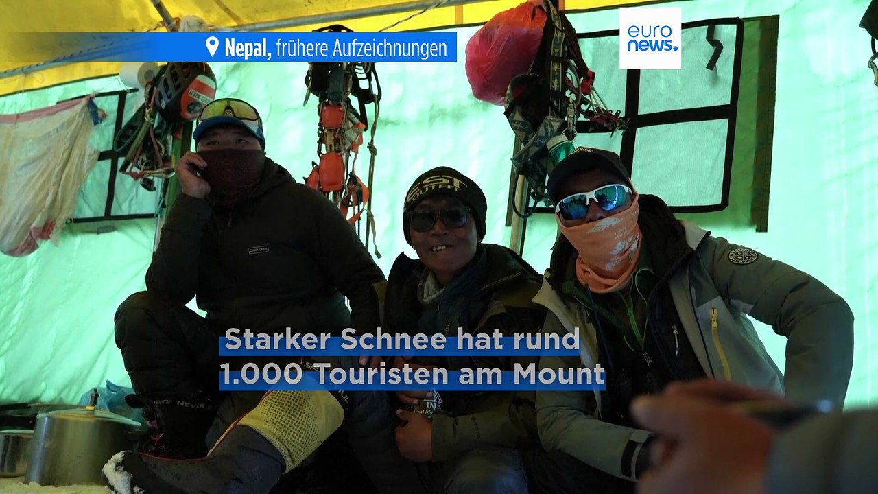 350 Bergtouristen am Mount Everest gerettet, viele sitzen noch fest