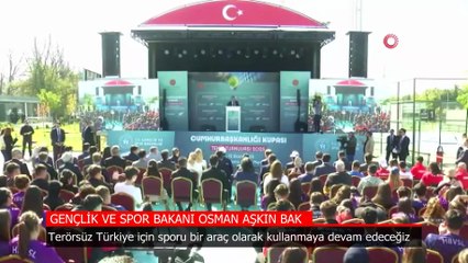 Bakan Bak: Terörsüz Türkiye için sporu bir araç olarak kullanmaya devam edeceğiz