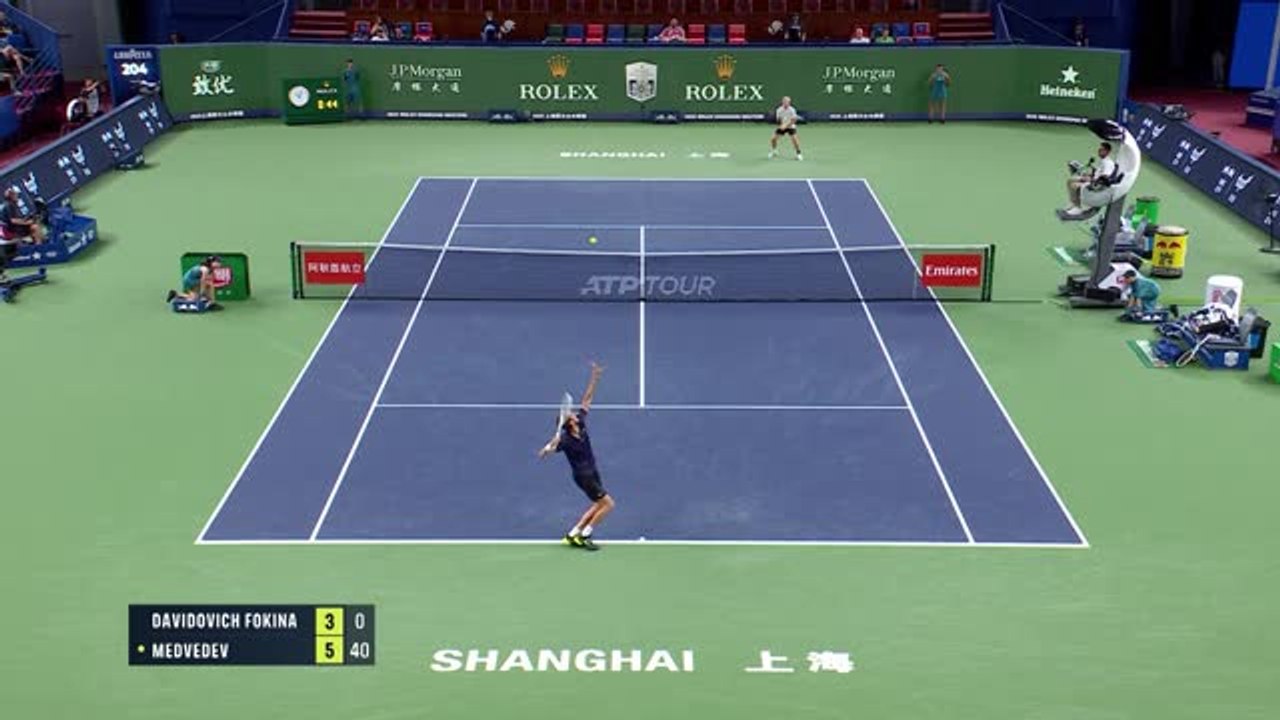 Shanghai - Daniil Medvedev domine Davidovich Fokina