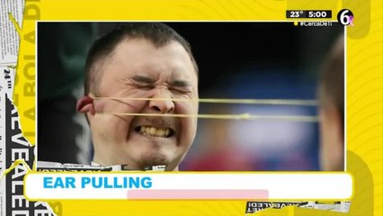 Ear Pulling la competencia de jalón de oreja con liga
