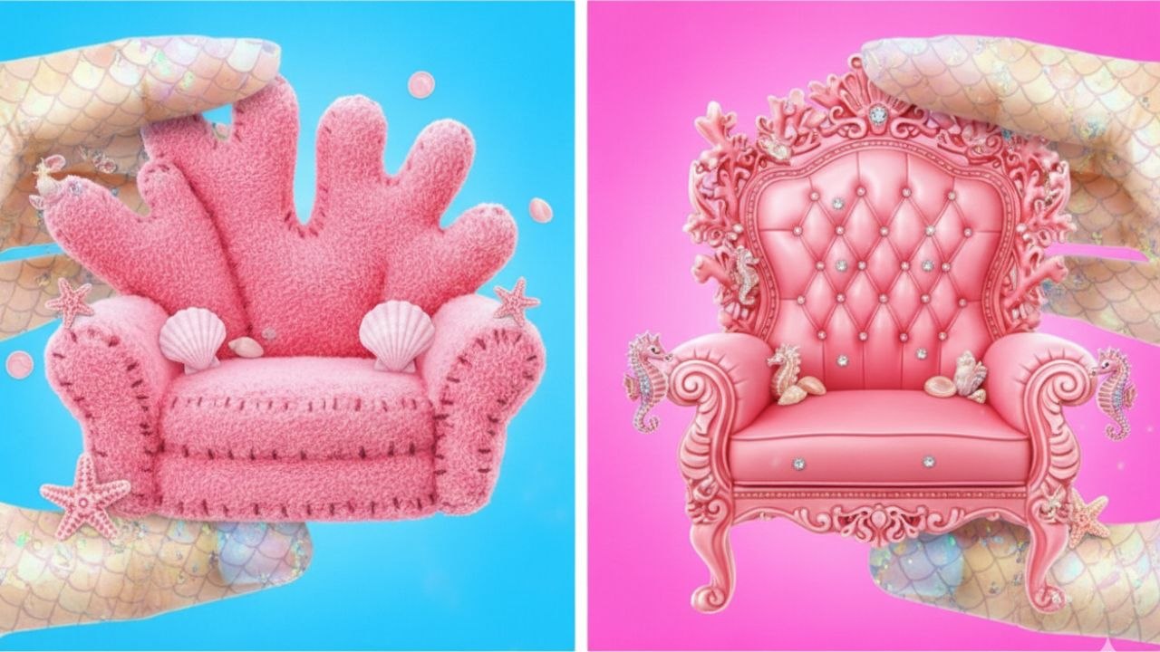 Astuces DIY de sirène rose ✨ Comment devenir une sirène populaire !