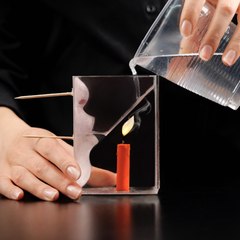 Burning candle under water: awesome epoxy resin craft