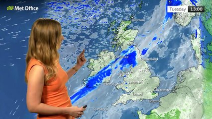 Met Office Tuesday Afternoon Weather Forecast 07/10/2025