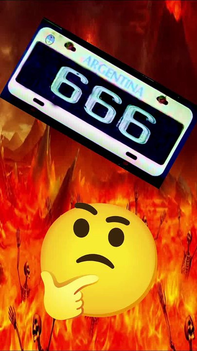 ¿Qué * significa tener la patente 666 en tu auto?