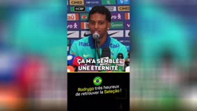 Brésil - Rodrygo de retour en Seleção : Ça m'a semblé une éternité
