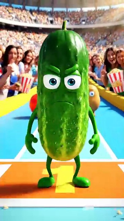 Vegetable Race Madness: When a Cucumber Beats Fish & Banana!