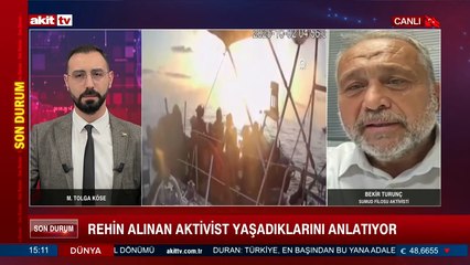 Sumud Filosu Aktivisti Bekir Turunç, İsrail'de kendisinin ve aktivistlerin neler yaşadığını anlattı