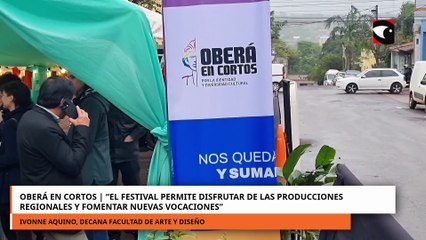 Oberá en cortos El festival permite disfrutar de las producciones regionales