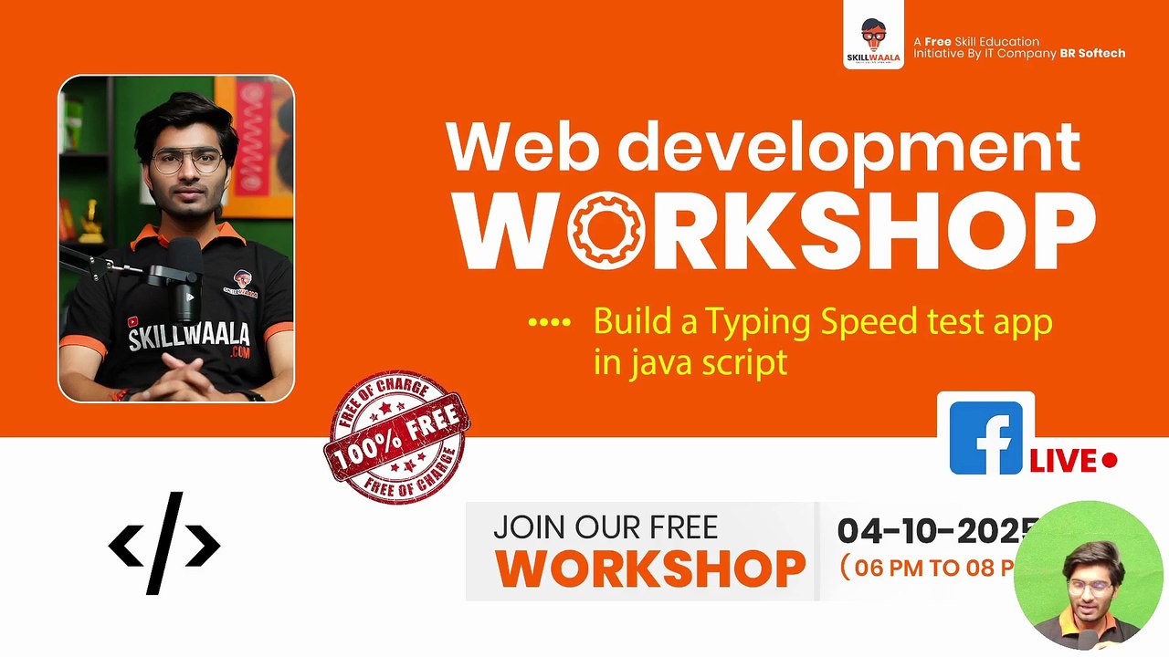 Build a Typing Speed Test App in JavaScript | Live Web Dev Workshop Part - 1