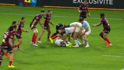 TOP 14 - Essai de Cheikh TIBERGHIEN (AB) - Aviron Bayonnais - Stade Toulousain