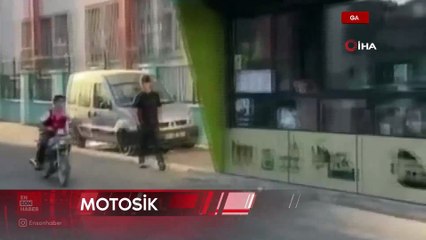 Gaziantep'te kasksız ve abart egzozlu motosiklet sürücüsüne ceza